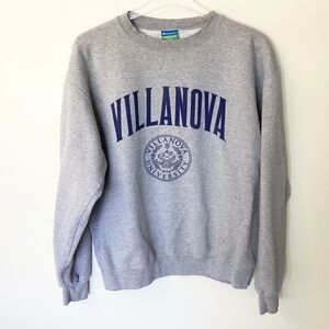 Champion Eco Fleece Villanova University Crewneck Sweatshirt - Gray - L
